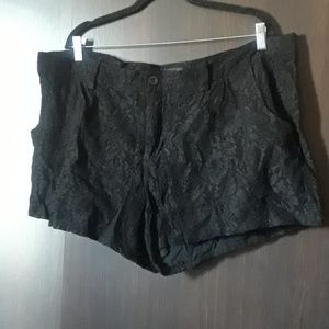 Size 18 Lace Black Booty Shorts